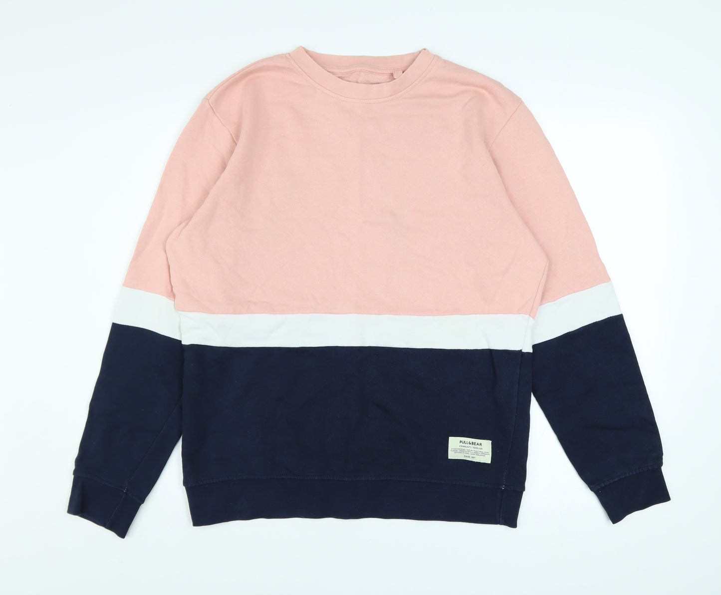 Pull & Bear Men's Multicoloured L Crew Neck Cotton Sweatshirt