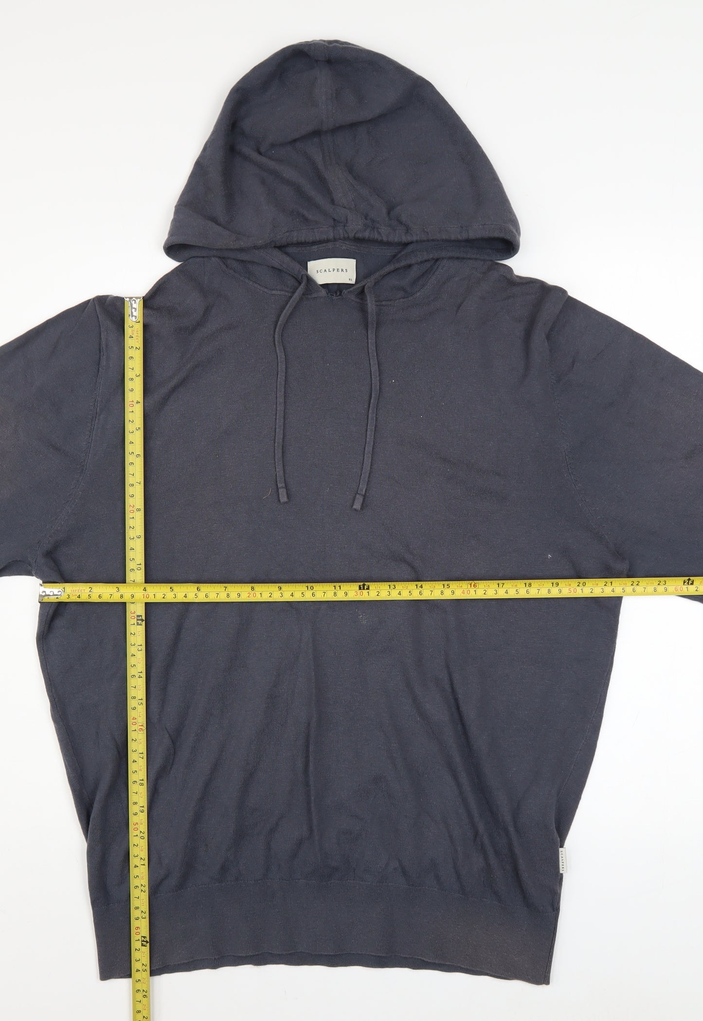 Scalpers Men’s Black XL Pullover Cotton Hoodie