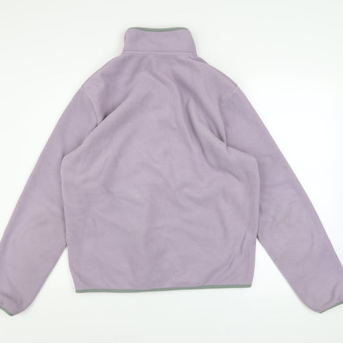 Farah Men's Purple Fleece Henley Sweatshirt Size S