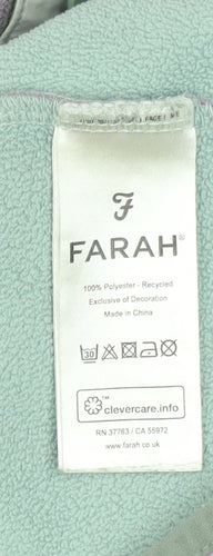 Farah Men's Purple Fleece Henley Sweatshirt Size S