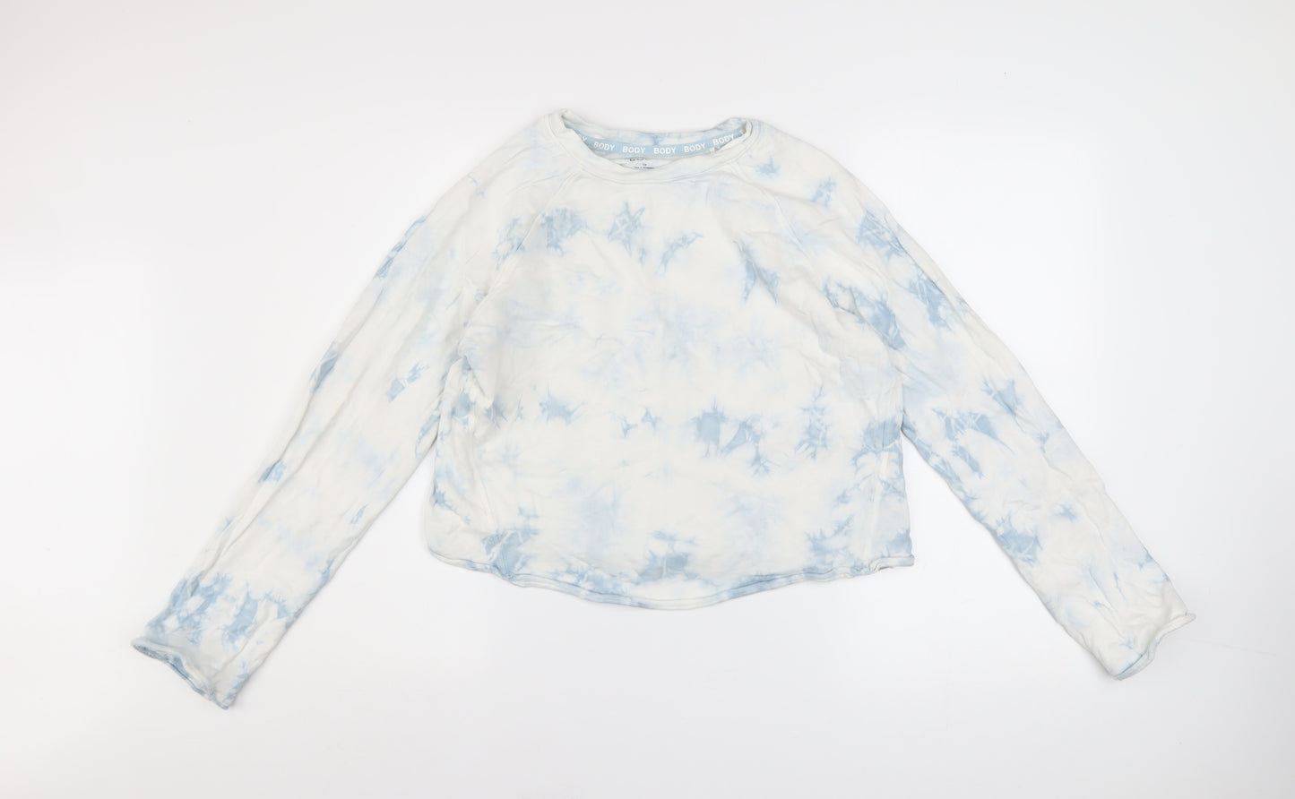 Marks and Spencer Womens Blue Mix Tie-Dye Pullover Sweatshirt Size 10