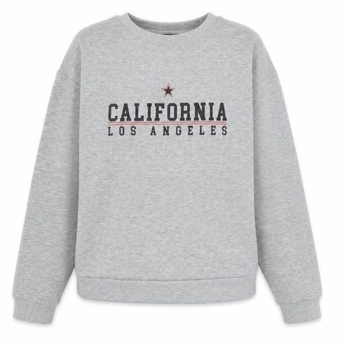 Lipsy London Womens Grey California Los Angeles Cotton Blend Sweatshirt M