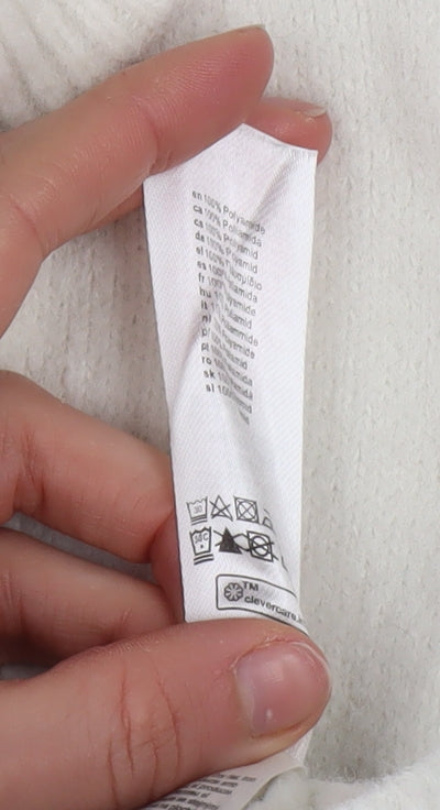 Primark Women White Mickey Mouse Knit Pullover Jumper Size S