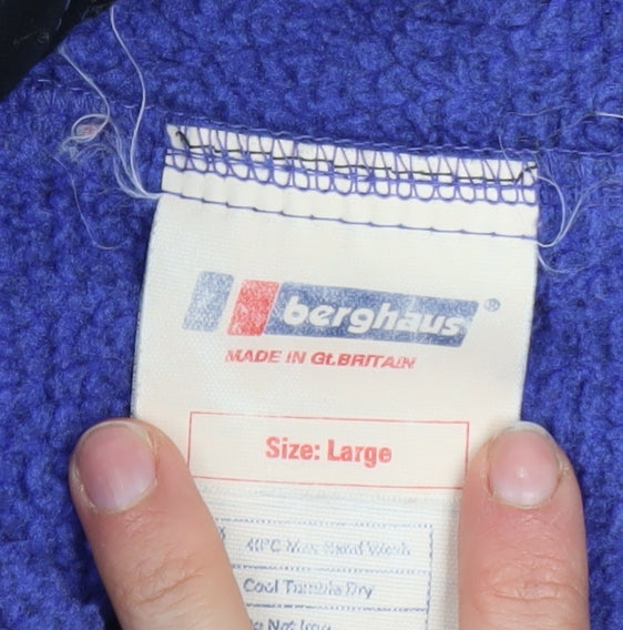 Berghaus Men’s Blue Fleece Jacket L Regular Outdoor Khamsin