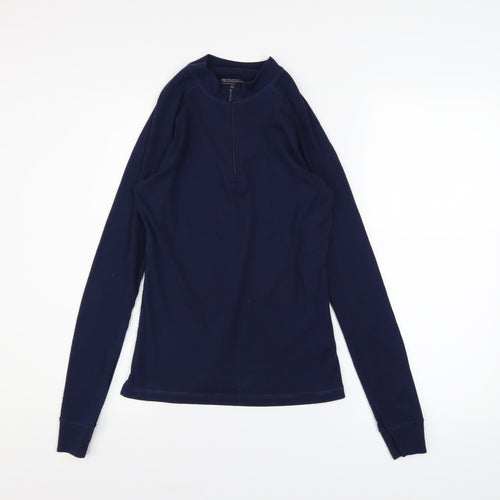 Mountain Warehouse Women's Navy 1/4 Zip Fleece Pullover Size 8