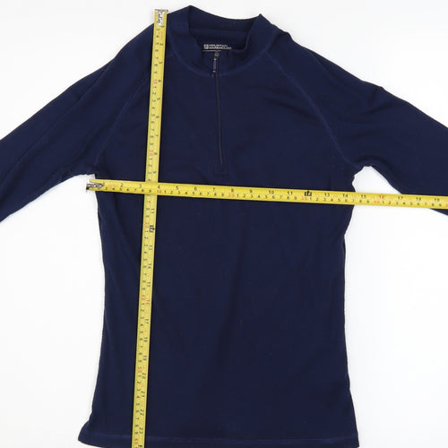 Mountain Warehouse Women's Navy 1/4 Zip Fleece Pullover Size 8