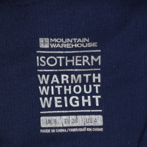 Mountain Warehouse Women's Navy 1/4 Zip Fleece Pullover Size 8