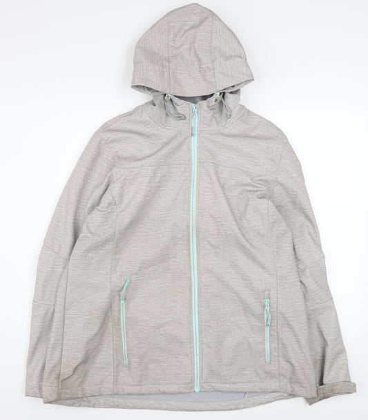 Mountain Warehouse Women's Grey Size 20 Softshell Hooded Jacket