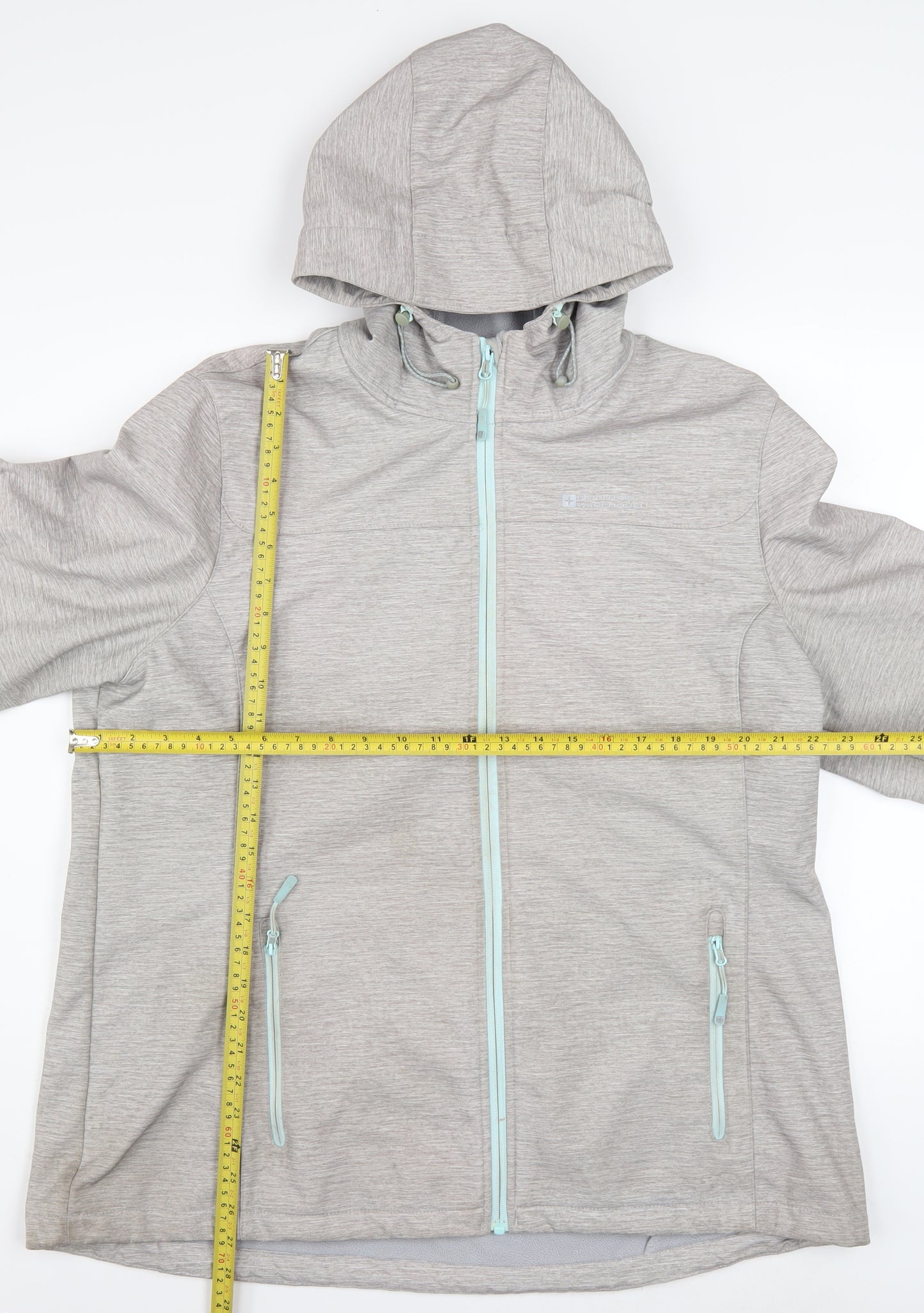 Mountain Warehouse Women's Grey Size 20 Softshell Hooded Jacket