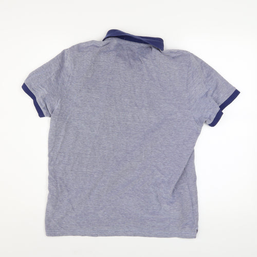 Ben Sherman Men's Blue Cotton Polo Shirt Size M