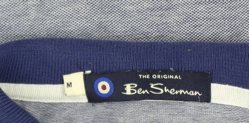 Ben Sherman Men's Blue Cotton Polo Shirt Size M