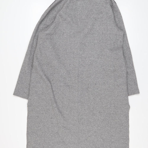 Esprit Womens Grey Wool Blend Long Overcoat Size M