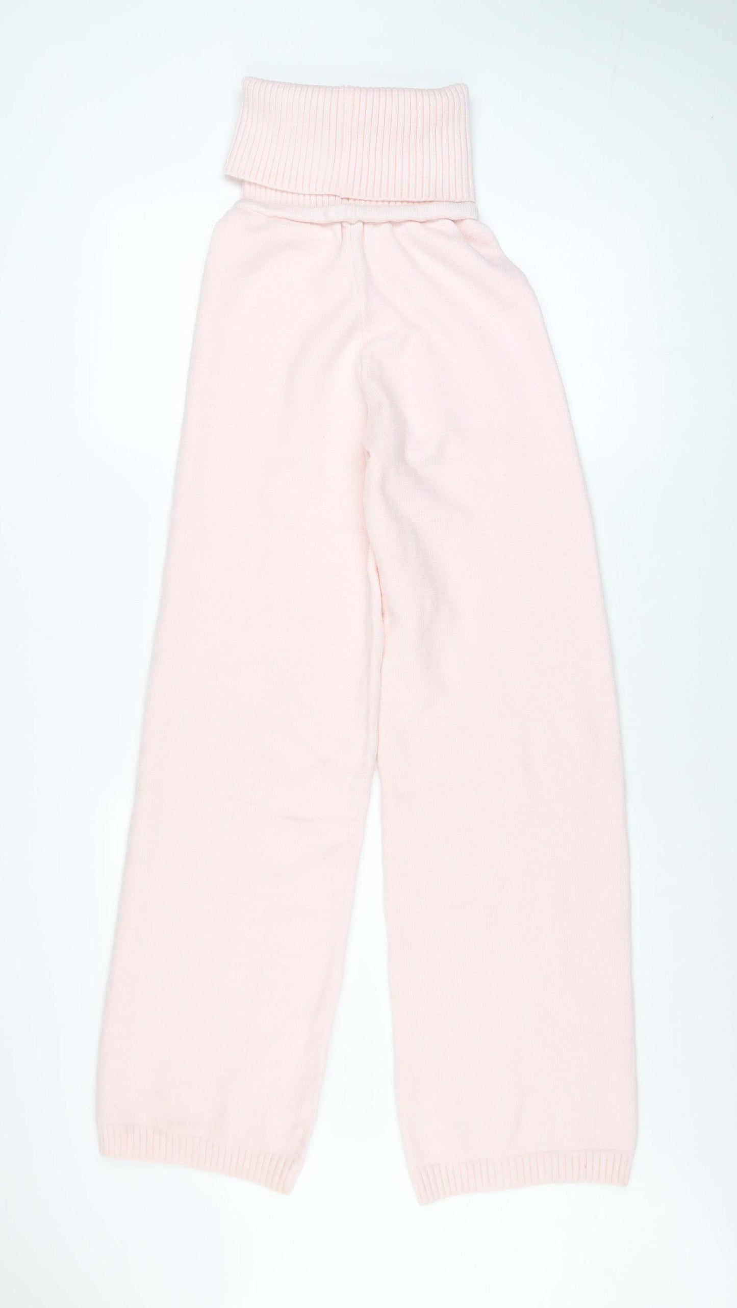 Angel Beach Womens Pink XS High Waist Knit Lounge Sweatpants