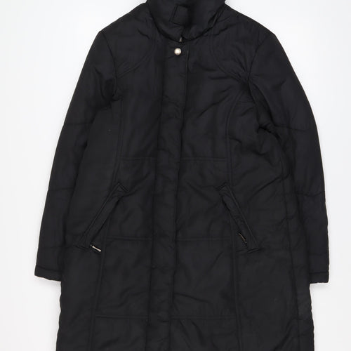 Four Seasons Women's Black Long Puffer Coat Size M
