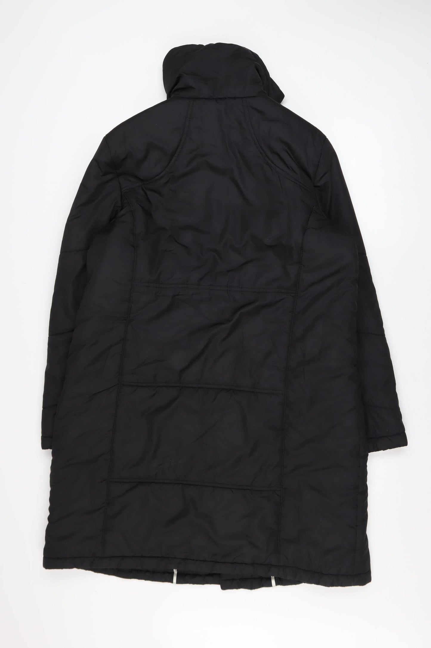 Four Seasons Women's Black Long Puffer Coat Size M