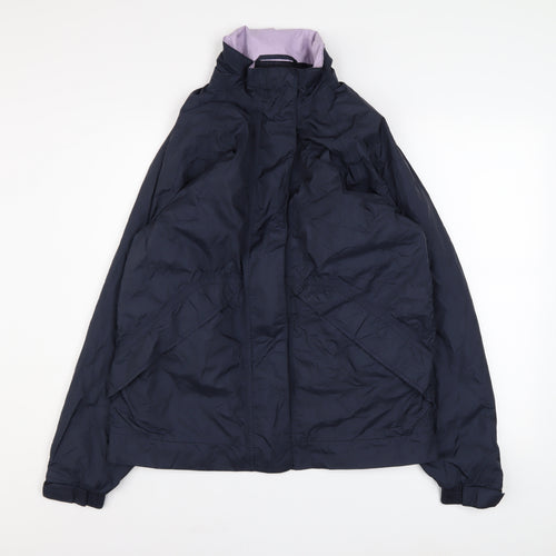 Marks and Spencer Women's Blue Waterproof Rain Jacket UK 12