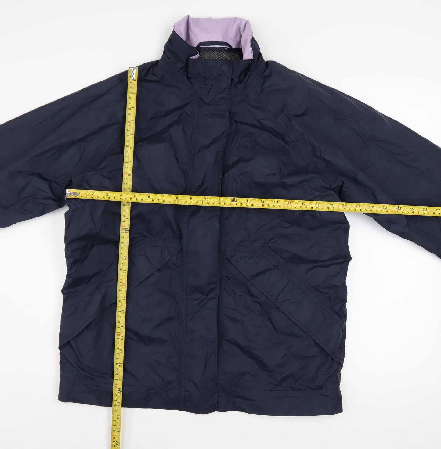 Marks and Spencer Women's Blue Waterproof Rain Jacket UK 12