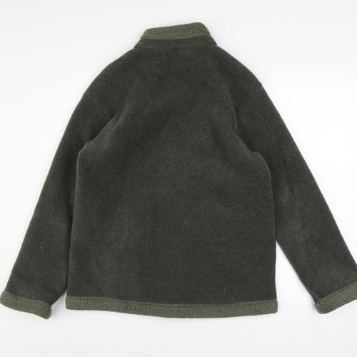 Marks and Spencer Womens Green Fleece Full Zip Jacket UK 10