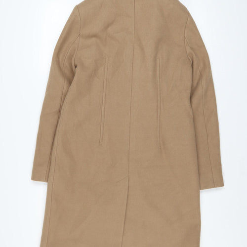 Marks and Spencer Women's Beige Mid-Length Coat Size 8 Classic Style