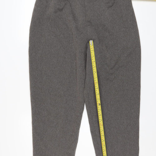 Berkertex Women’s Grey Herringbone Trousers Size 20 Straight Fit