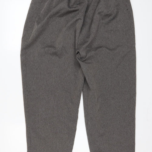Berkertex Women’s Grey Herringbone Trousers Size 20 Straight Fit