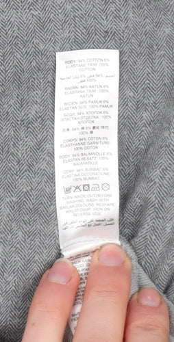Mantaray Women Grey Cotton Blend Blazer Jacket Size 18