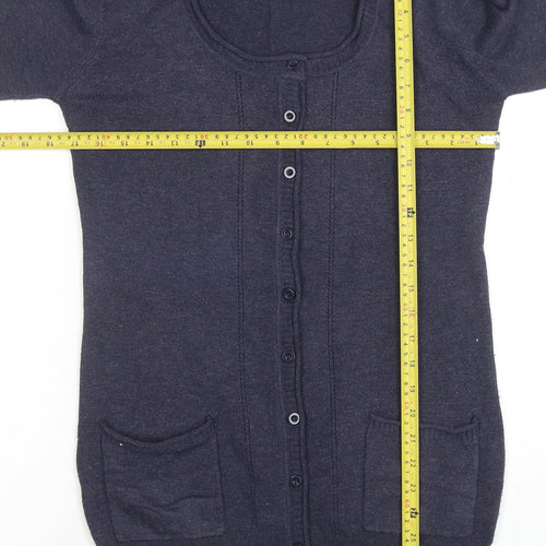 Joe Browns Womens Navy Size 12 Long Sleeve Cardigan