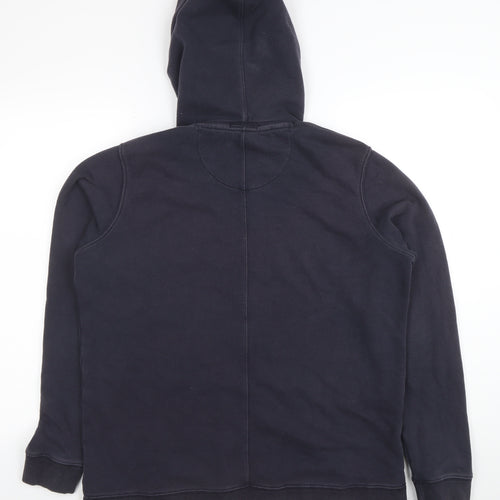 FatFace Women's Navy Blue Hoodie Size 14 Cotton Blend Pullover