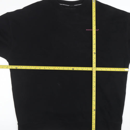 GOODFORNOTHING Men's Black 7XL Pullover Sweatshirt