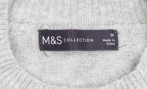 Marks and Spencer Womens Grey Sequin SHINE Jumper Medium