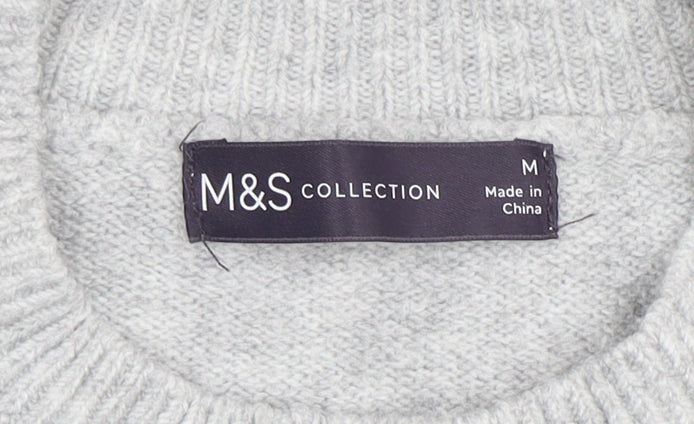 Marks and Spencer Womens Grey Sequin SHINE Jumper Medium