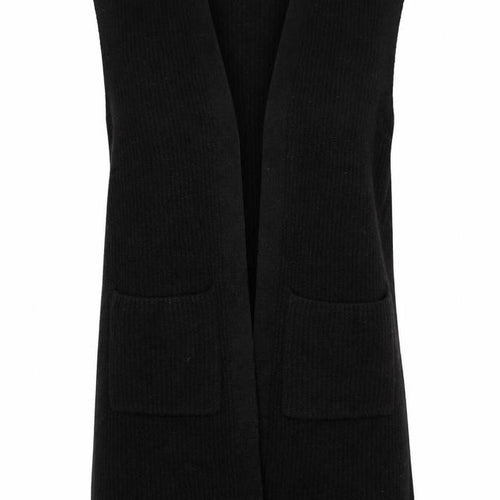 Fat Face Women's Black Sleeveless Cardigan Knit Vest Size S