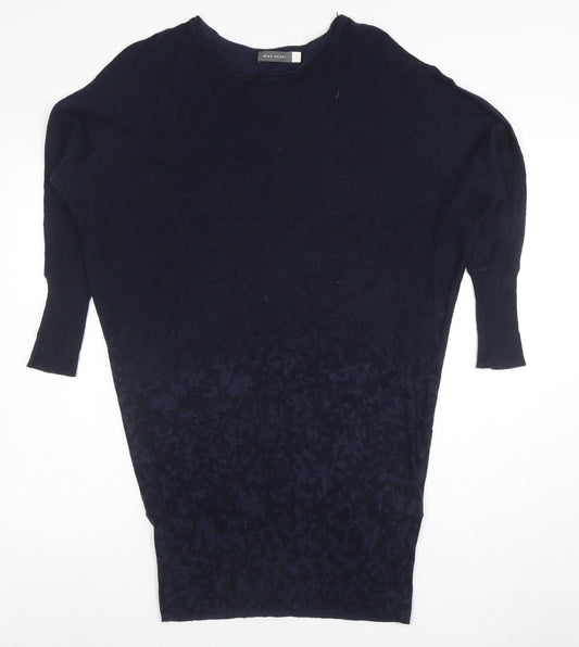 Mint Velvet Women's Blue Size 8 Relaxed Knit Pullover Jumper