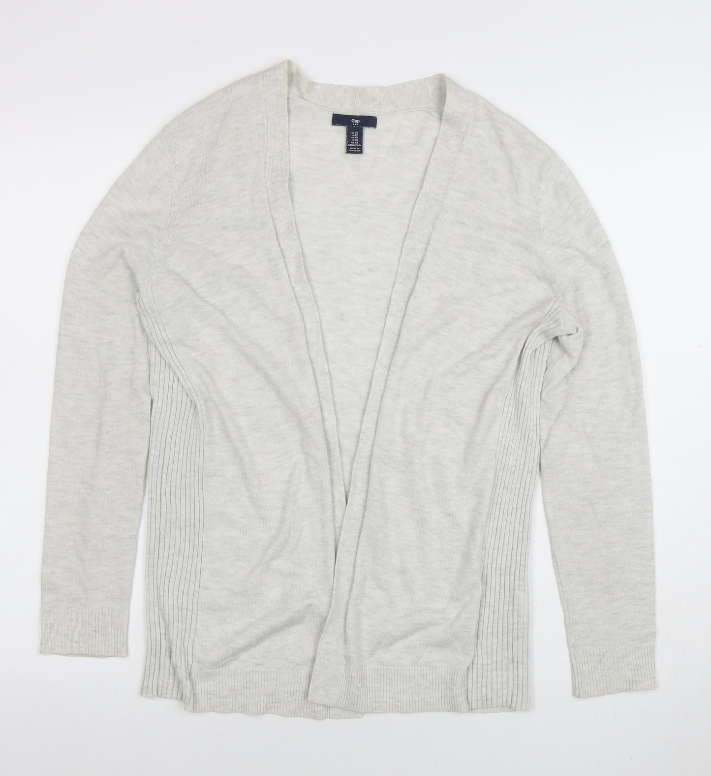 GAP Women's Grey Cotton Blend Open Front Cardigan XS
