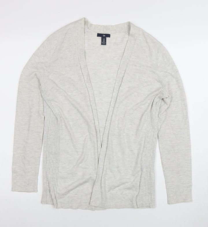 GAP Women's Grey Cotton Blend Open Front Cardigan XS