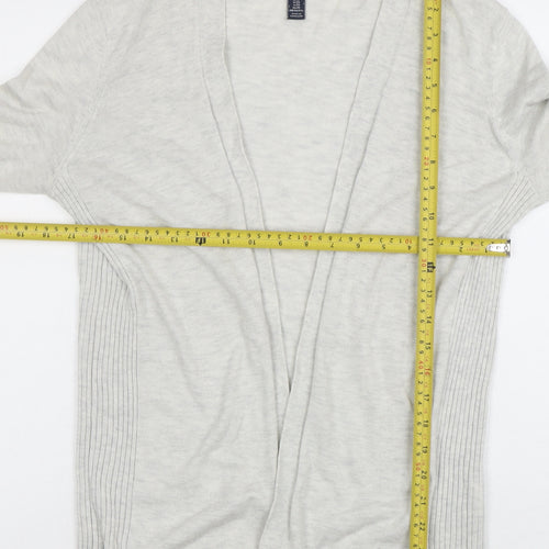 GAP Women's Grey Cotton Blend Open Front Cardigan XS