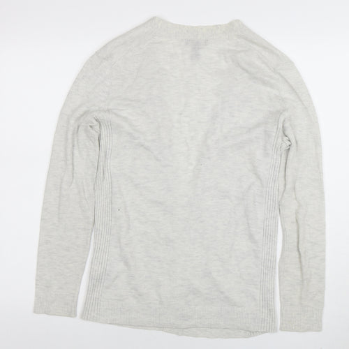 GAP Women's Grey Cotton Blend Open Front Cardigan XS