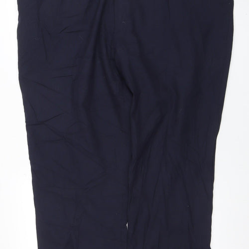 Chums Men's Blue 46W 29L Regular Fit Polyester Blend Trousers