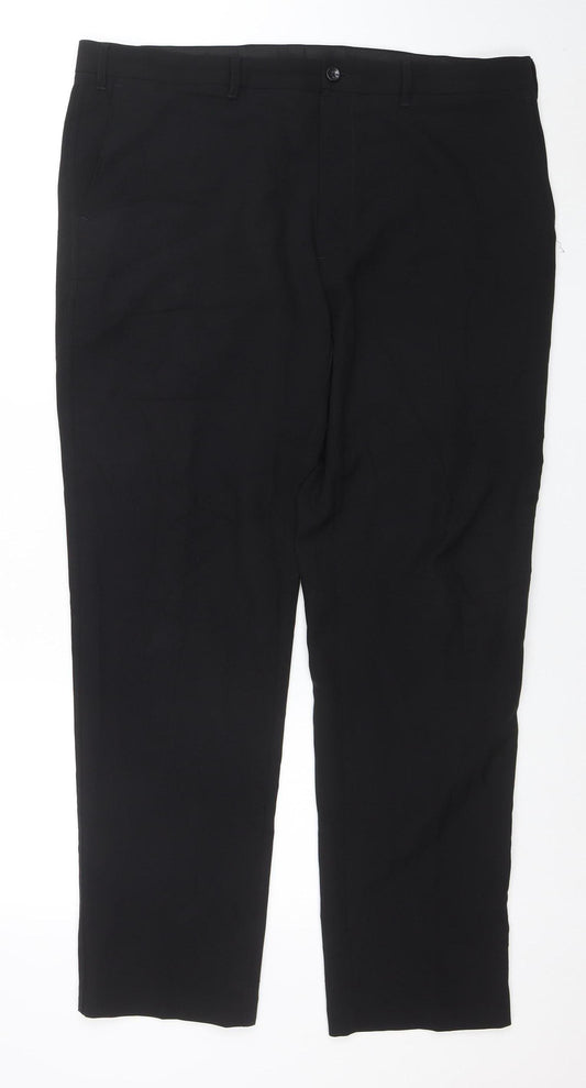 Marks and Spencer Men's Black Slim Fit Dress Pants 38x31