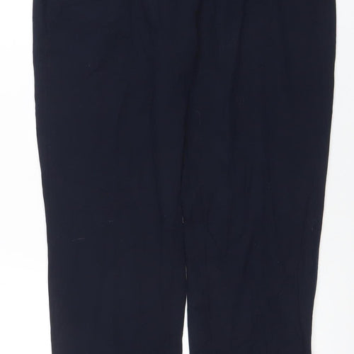 Marks and Spencer Women's Navy Blue Size 10 Stretch Work Trousers