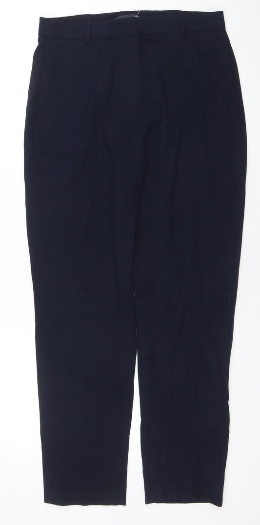Marks and Spencer Women's Navy Blue Size 10 Stretch Work Trousers