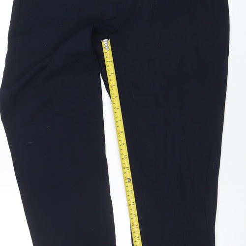 Marks and Spencer Women's Navy Blue Size 10 Stretch Work Trousers