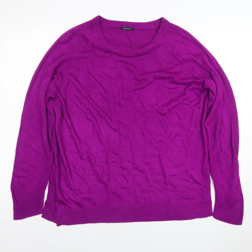 Roman Women’s Purple Acrylic Crew Neck Jumper Size 20