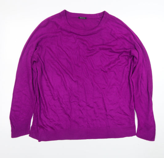 Roman Women’s Purple Acrylic Crew Neck Jumper Size 20