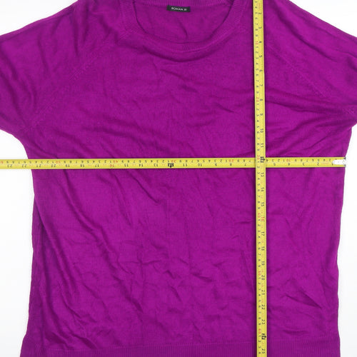 Roman Women’s Purple Acrylic Crew Neck Jumper Size 20