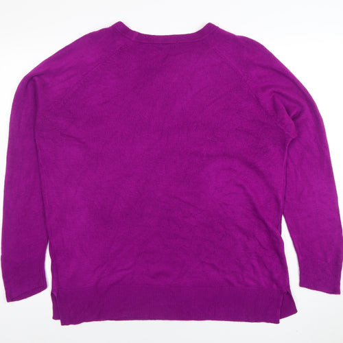 Roman Women’s Purple Acrylic Crew Neck Jumper Size 20