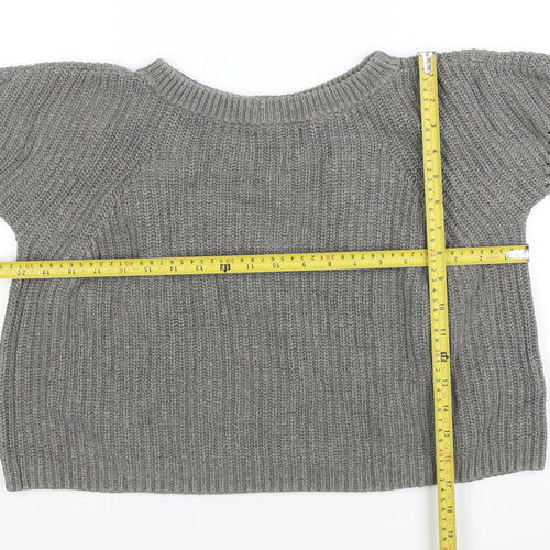 Ralph Lauren Women’s Grey Cable-Knit Jumper XS 100% Cotton