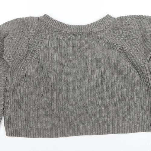 Ralph Lauren Women’s Grey Cable-Knit Jumper XS 100% Cotton
