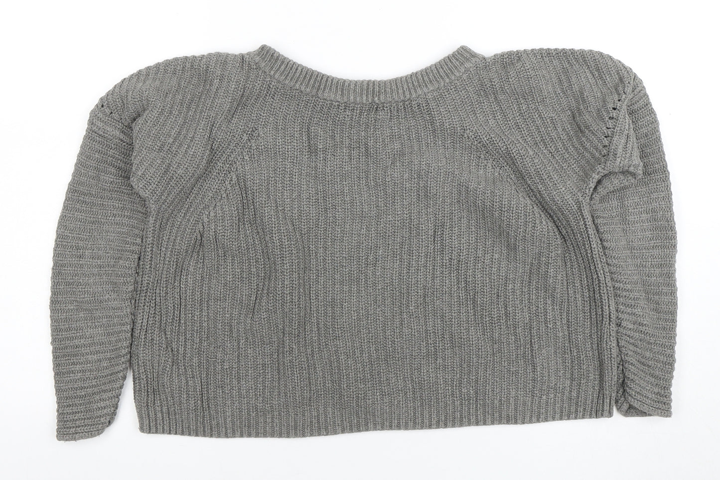 Ralph Lauren Women’s Grey Cable-Knit Jumper XS 100% Cotton