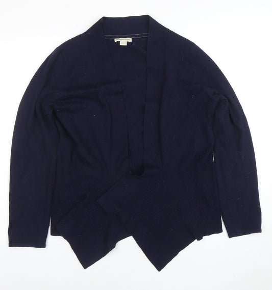 Monsoon Women's Navy Blue Long Sleeve Open Cardigan Size 16
